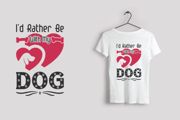 Be With My Dog T-Shirt Design