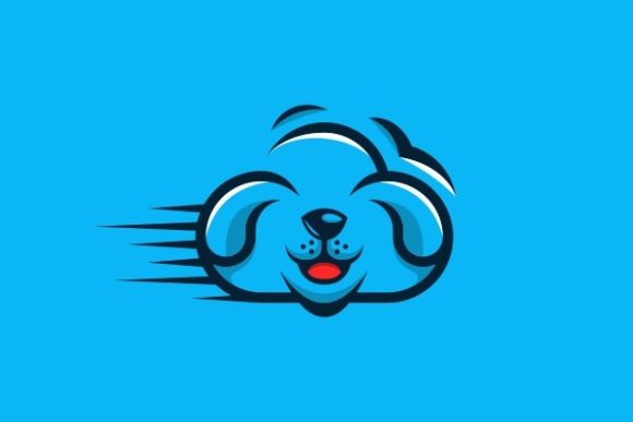 Dog Cloud Creative Logo Design