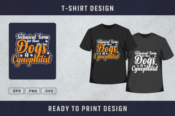 Dog Lover Cynophilist T-shirt Design