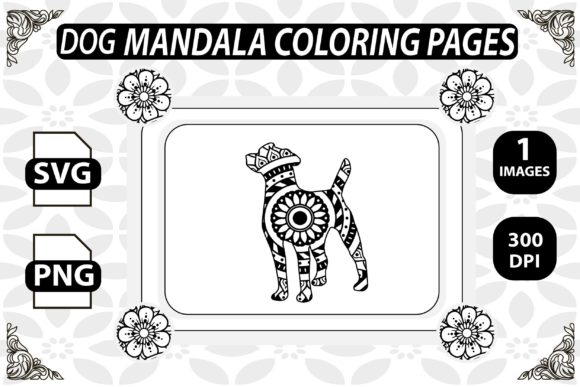Dog Mandala Coloring Book – KDP Interior