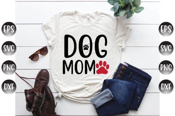 Dog Mom Embroidery Design