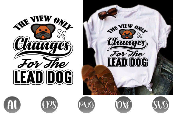 Dog Typography T Shirt Design