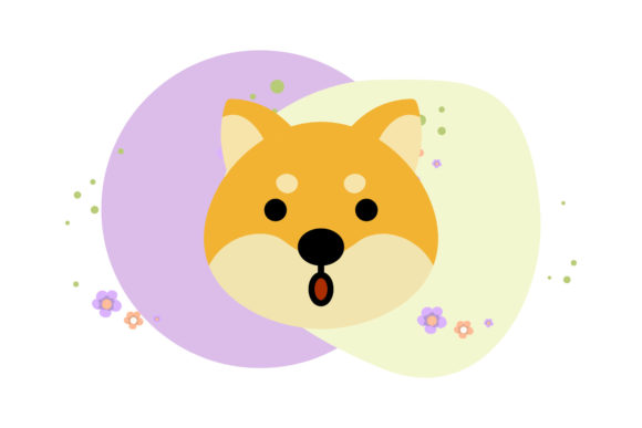 Dog Young Cute Animal Shape Background