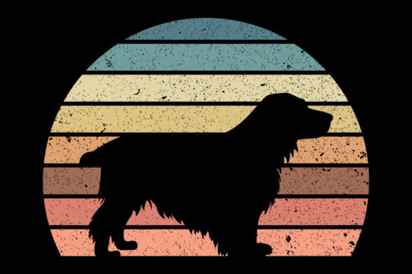Retro Vintage Sunset Dachshund Dog